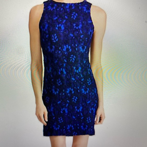 NWT Blue Lauren Ralph Lauren Dress Sz 10 - Picture 1 of 2